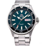 Orient Contemporary RA-AA0004E39B analog herrklocka med grön urtavla och armband i rostfritt stål