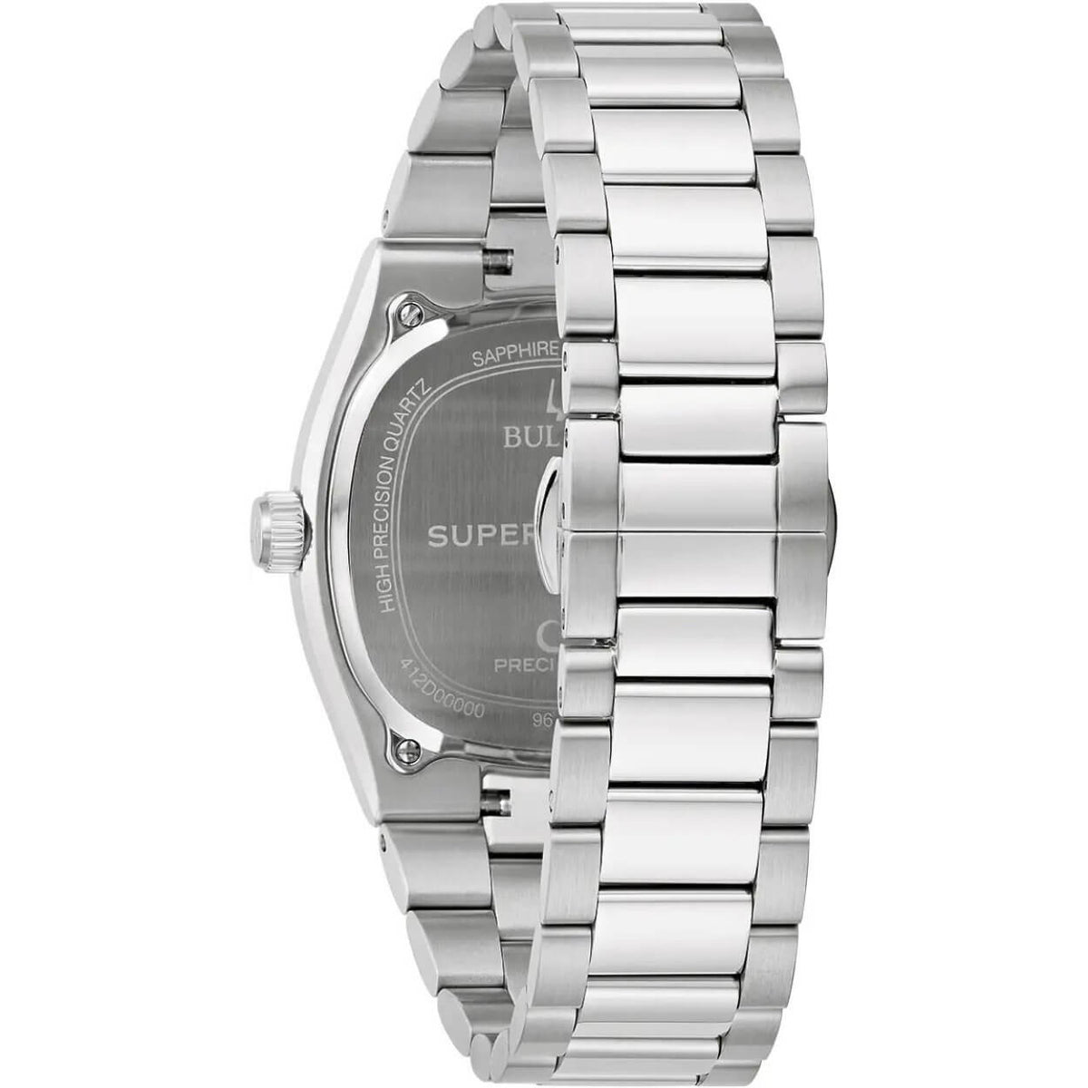 Bulova Prestige Automatic 96B439 analog herrklocka med grön urtavla och armband i rostfritt stål