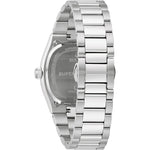 Bulova Prestige Automatic 96B439 analog herrklocka med grön urtavla och armband i rostfritt stål