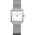 Bering Classic 18226-004 analog damklocka med vit urtavla och armband i mesh