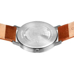 Bering Titanium 18640-568 analog herrklocka med grön urtavla och armband i läder