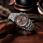 Citizen Promaster Sky CA4664-60X analog herrklocka med brun urtavla och armband i rostfritt stål