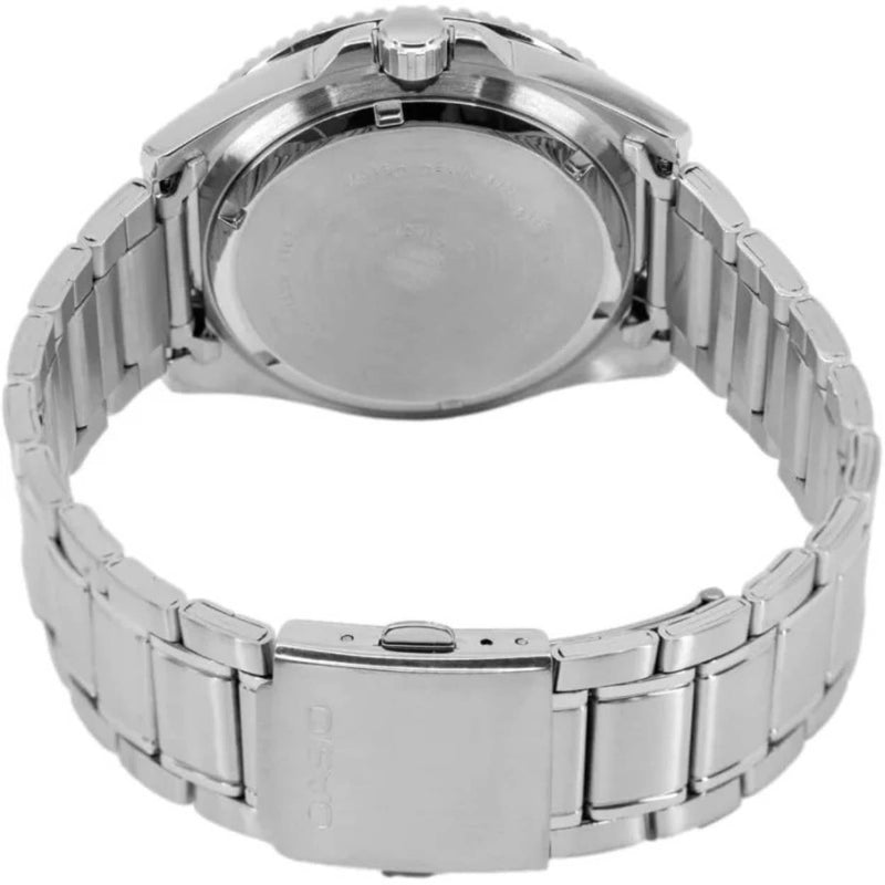 Casio Timeless MDV-107D-3AVEF analog herrklocka med svart urtavla och armband i rostfritt stål
