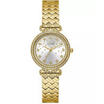 Guess Enchantment GW0763L2 analog damklocka med silver urtavla och armband i rostfritt stål