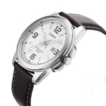 Casio Collection MTP-1314PL-7AVEF analog herrklocka med vit urtavla och armband i läder