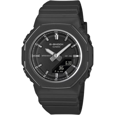 Casio G-Shock GMA-P2110-1AER analog damklocka med svart urtavla och armband i resin