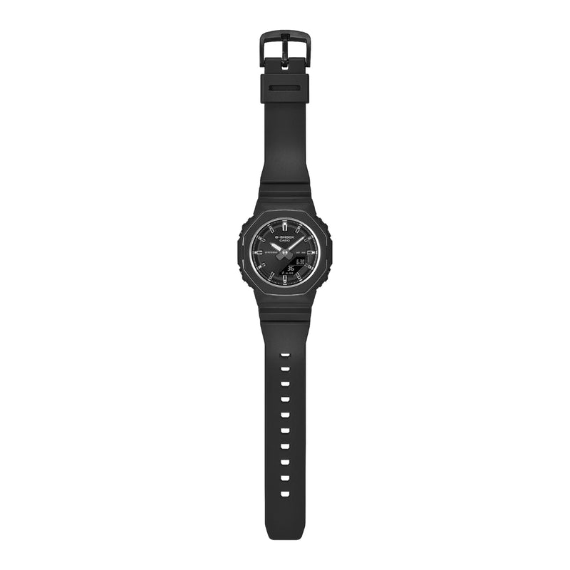 Casio G-Shock GMA-P2110-1AER analog damklocka med svart urtavla och armband i resin