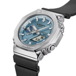 Casio G-Shock GBM-2100A-1A2ER analog herrklocka med turkos urtavla och armband i resin