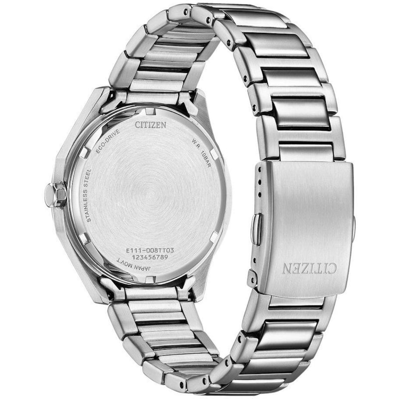 Citizen Core Collection Eco-Drive BM7620-83Y analog herrklocka med grön urtavla och armband i rostfritt stål