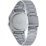 Casio Vintage A158WEA-1EF digital herrklocka med svart urtavla och armband i rostfritt stål