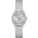 Guess BOA Damklocka GW0748L1 analog damklocka med silver urtavla och armband i rostfritt stål