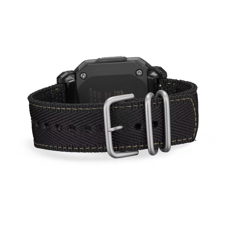 Casio Pro Trek PRG-69B-1ER digital herrklocka med svart urtavla och armband i textil