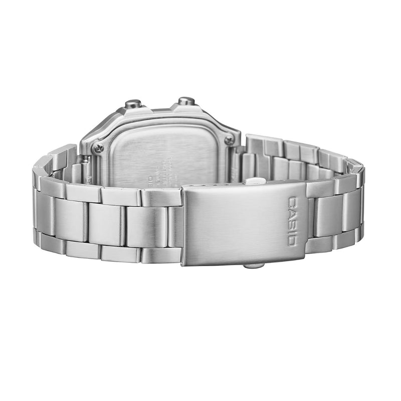 Casio Timeless AE-1200WHD-1AVEF digital herrklocka med svart urtavla och armband i rostfritt stål