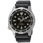 Citizen Promaster Sea NY0040-09EE analog herrklocka med svart urtavla och armband i gummi