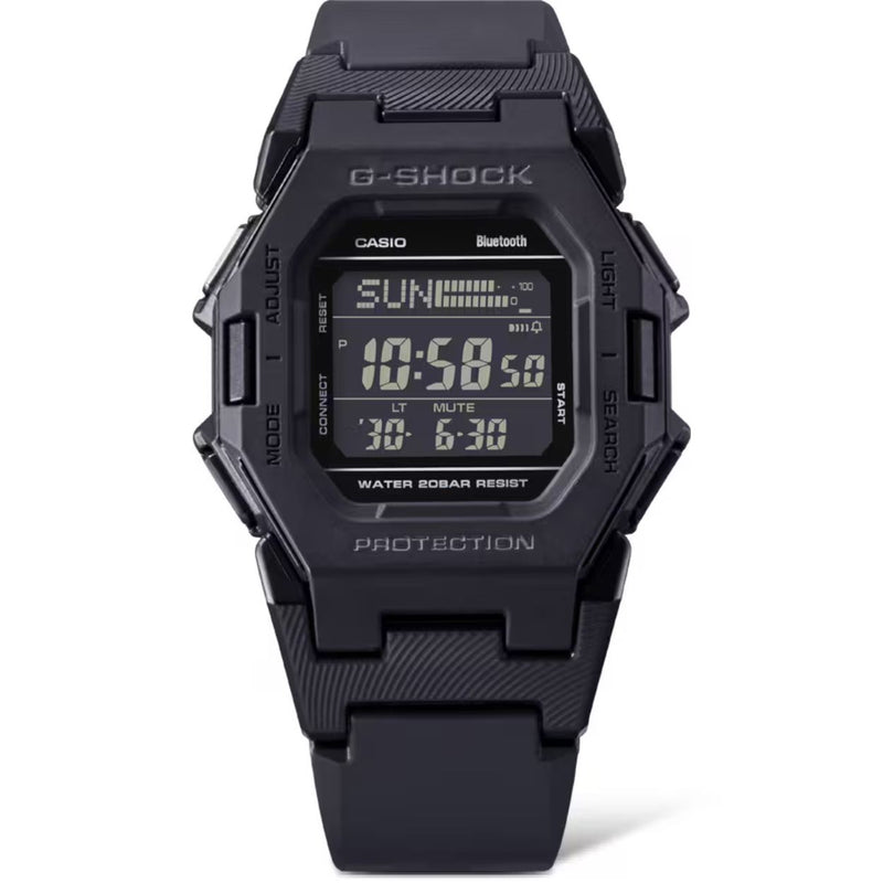 Casio G-Shock Stegräknare GD-B500-1ER digital unisexklocka med svart urtavla och armband i resin