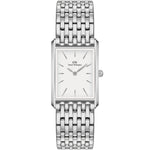 Daniel Wellington Bound 9-Link DW00100706 analog damklocka med vit urtavla och armband i rostfritt stål