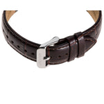 Orient Bambino RA-AP0002S30B analog herrklocka med vit urtavla och armband i läder