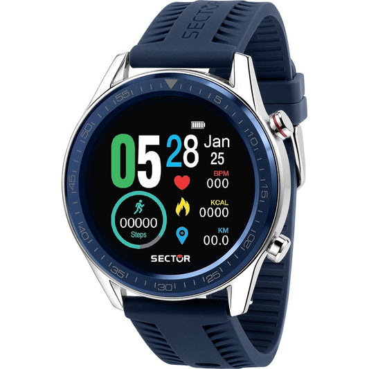 Sector S-02 Smartwatch R3251545004 digital herrklocka med svart urtavla och armband i silikon