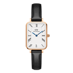 Daniel Wellington Quadro Roman Numerals Sheffield DW00100689 analog damklocka med vit urtavla och armband i läder