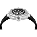 Philipp Plein The Skull PWPWA0124 analog herrklocka med svart urtavla och armband i gummi