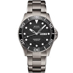 Mido Ocean Star 200C Titanium M042.430.44.051.00 analog herrklocka med svart urtavla och armband i titan