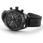 Hamilton Khaki Field Auto Chrono Resident Evil Requie H71636330 analog herrklocka med svart urtavla och armband i gummi