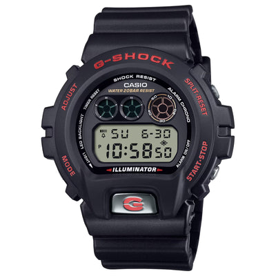 Casio G-Shock 30th Anniversary DW-6900TR-1ER digital herrklocka med svart urtavla och armband i resin
