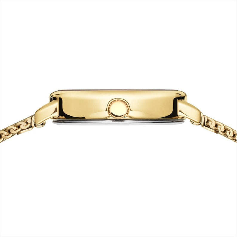 Bering Classic 11020-334 analog damklocka med vit urtavla och armband i rostfritt stål