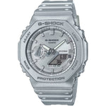 Casio G-Shock GA-2100FF-8AER analog herrklocka med silver urtavla och armband i resin