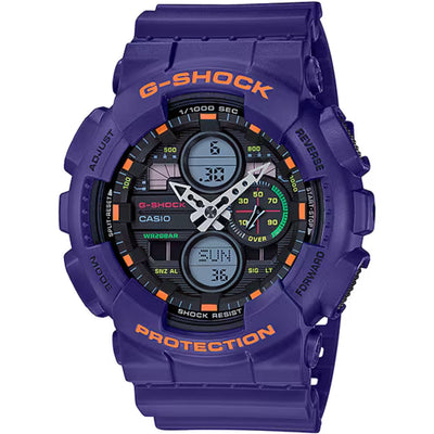 Casio G-Shock GA-140-6AER digital herrklocka med svart urtavla och armband i resin