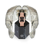 Philipp Plein Offshore PWMAA0822 analog damklocka med brun urtavla och armband i rostfritt stål
