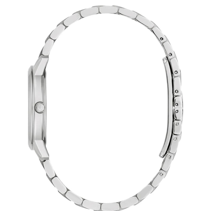Bulova Sutton Ladies analog damklocka med silver urtavla och armband i rostfritt stål