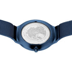 Bering Ultra Slim 18434-397 analog damklocka med blå urtavla och armband i rostfritt stål