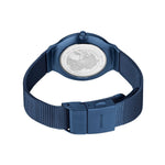 Bering Ultra Slim 18434-397 analog damklocka med blå urtavla och armband i rostfritt stål