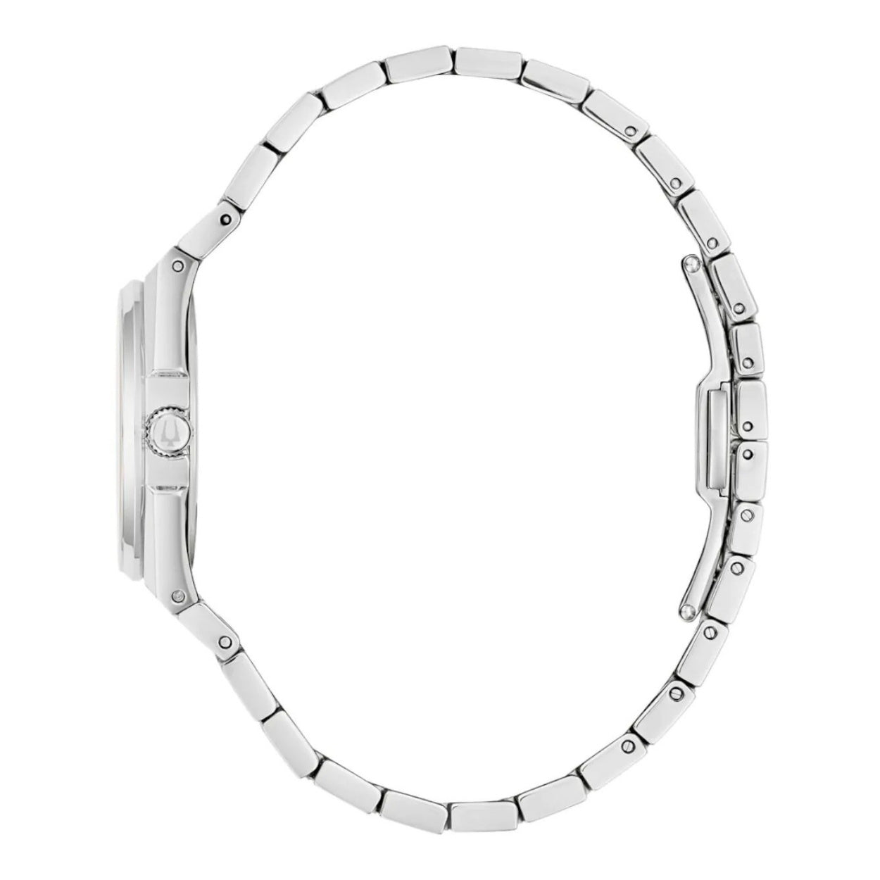 Bulova Classic 96M177 analog damklocka med blå urtavla och armband i rostfritt stål