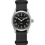 Hamilton Khaki Field Quartz H69401430 analog herrklocka med svart urtavla och armband i rostfritt stål