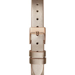 Guess Bauble Damklocka GW0103L2 analog damklocka med silver urtavla och armband i läder