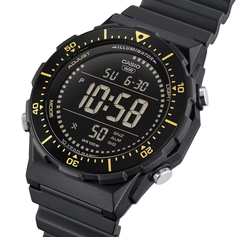 Casio Timeless AE-1700H-1BVEF digital herrklocka med svart urtavla och armband i resin
