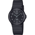 Casio Timeless MQ-24B-1BEF analog unisexklocka med svart urtavla och armband i resin