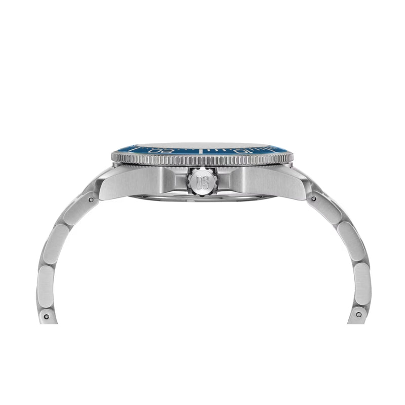 Certina DS Action Diver C032.607.11.041.00 analog herrklocka med blå urtavla och armband i rostfritt stål