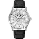 Bulova Classic Automatic 96C141 analog herrklocka med silver urtavla och armband i läder