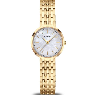 Bering Classic 19126-734 analog damklocka med pärlemor urtavla och armband i rostfritt stål