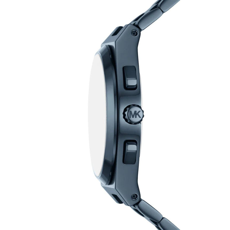 Michael Kors Ø40 MK9147 analog damklocka med blå urtavla och armband i rostfritt stål