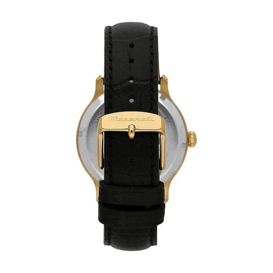 Maserati Epoca Automatic ð42mm R8821118011 analog herrklocka med vit urtavla och armband i läder