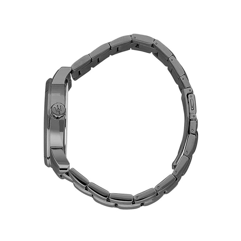 Maserati Successo ð44mm R8853121008 analog herrklocka med svart urtavla och armband i rostfritt stål