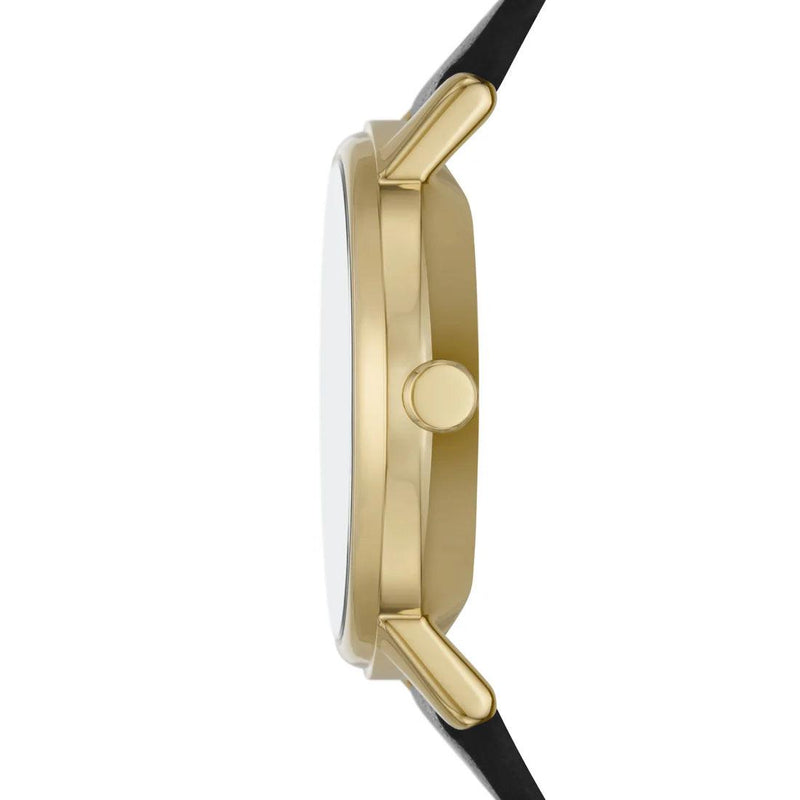 Skagen Kuppel Lille SKW3114 analog damklocka med svart urtavla och armband i läder
