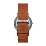 Skagen Signatur Ø40mm SKW6899 analog herrklocka med blå urtavla och armband i läder