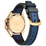 Citizen Series 8 Automatic NB6012-18L analog herrklocka med blå urtavla och armband i läder