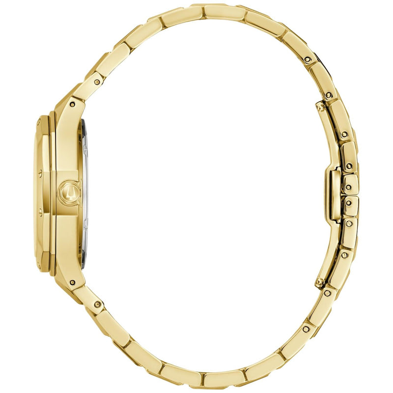 Bulova Classic Prestige 97M119 analog damklocka med vit urtavla och armband i rostfritt stål