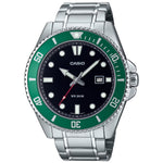 Casio Timeless MDV-107D-3AVEF analog herrklocka med svart urtavla och armband i rostfritt stål